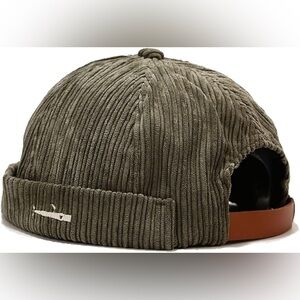 Fisherman Beanie Brimless Cap Rolled Cuff Retro Sailor Cap